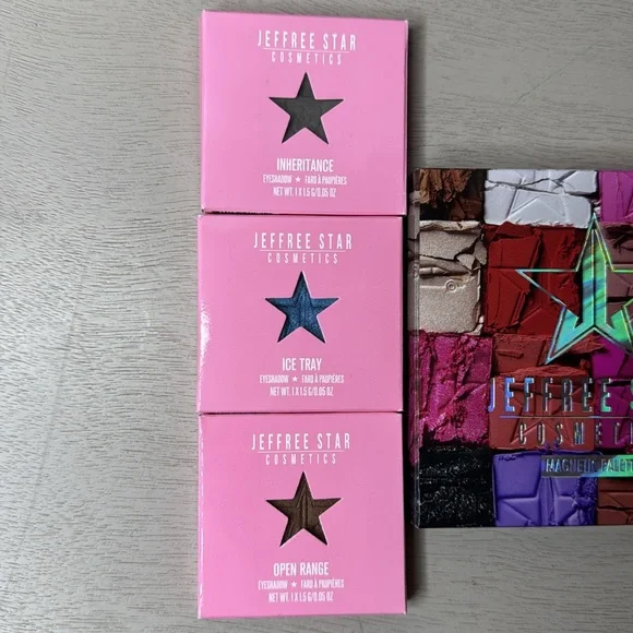 Jeffree Star Cosmetics Magnetic Palette and Lot of Eyeshadows Pressed Pigments - Picture 2 of 11